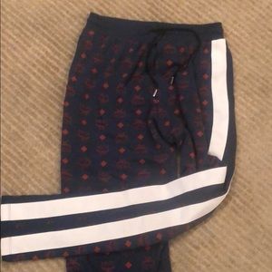 Mcm visetos print track pants